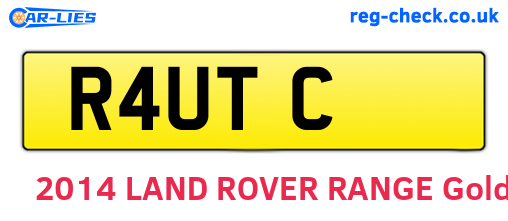 R4UTC are the vehicle registration plates.