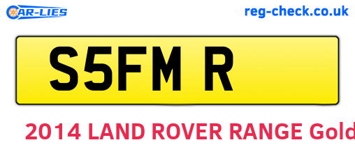 S5FMR are the vehicle registration plates.
