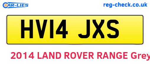 HV14JXS are the vehicle registration plates.