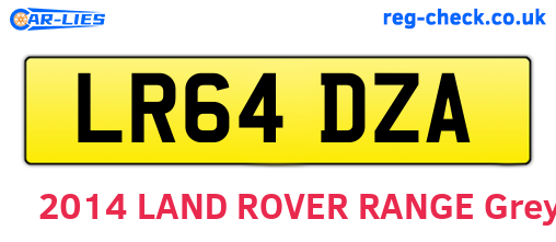 LR64DZA are the vehicle registration plates.