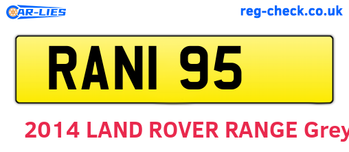 RAN195 are the vehicle registration plates.