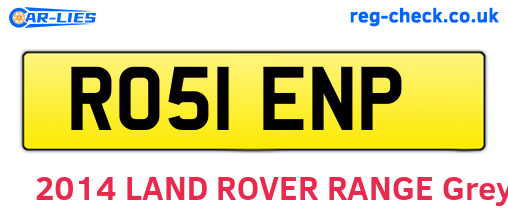 RO51ENP are the vehicle registration plates.