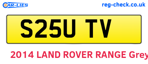 S25UTV are the vehicle registration plates.