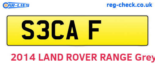 S3CAF are the vehicle registration plates.