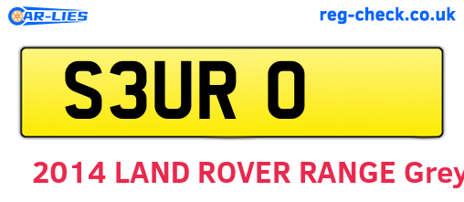 S3URO are the vehicle registration plates.