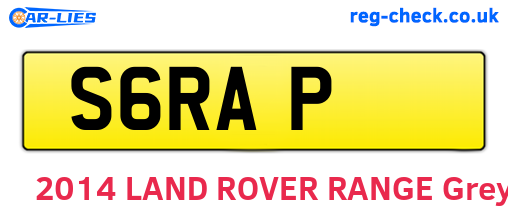 S6RAP are the vehicle registration plates.