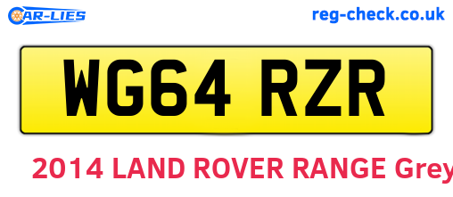 WG64RZR are the vehicle registration plates.
