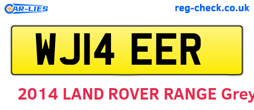 WJ14EER are the vehicle registration plates.