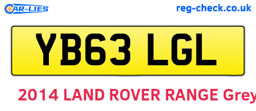 YB63LGL are the vehicle registration plates.