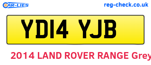 YD14YJB are the vehicle registration plates.
