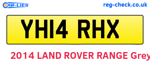 YH14RHX are the vehicle registration plates.