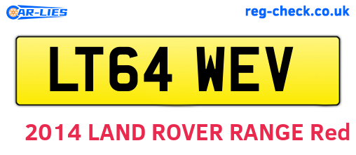LT64WEV are the vehicle registration plates.