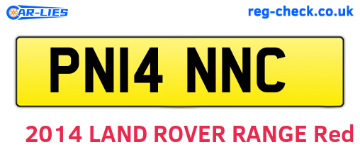 PN14NNC are the vehicle registration plates.