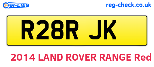 R28RJK are the vehicle registration plates.