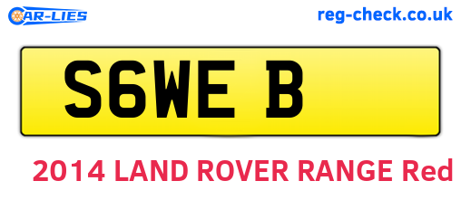 S6WEB are the vehicle registration plates.
