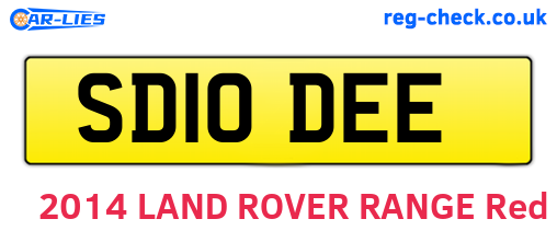 SD10DEE are the vehicle registration plates.