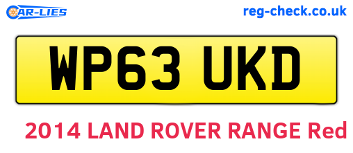 WP63UKD are the vehicle registration plates.