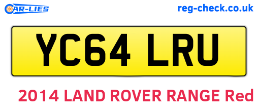 YC64LRU are the vehicle registration plates.