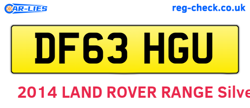 DF63HGU are the vehicle registration plates.