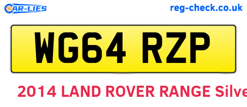 WG64RZP are the vehicle registration plates.