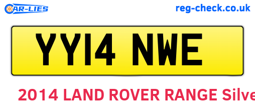 YY14NWE are the vehicle registration plates.