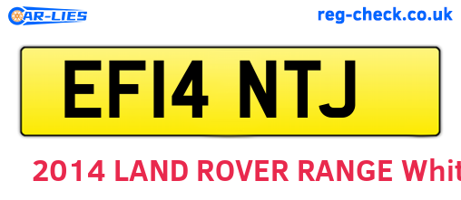 EF14NTJ are the vehicle registration plates.