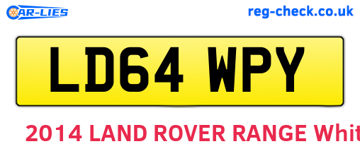 LD64WPY are the vehicle registration plates.