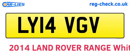 LY14VGV are the vehicle registration plates.