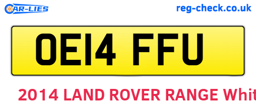 OE14FFU are the vehicle registration plates.