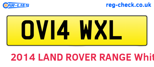 OV14WXL are the vehicle registration plates.