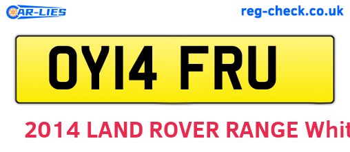 OY14FRU are the vehicle registration plates.