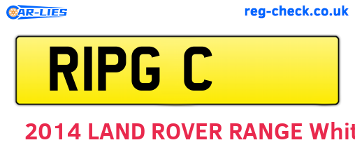 R1PGC are the vehicle registration plates.