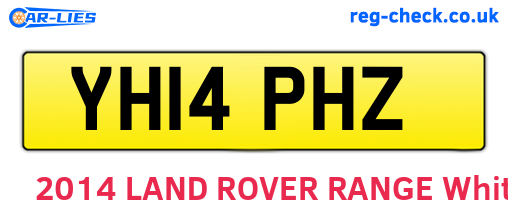 YH14PHZ are the vehicle registration plates.