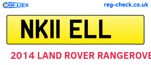 NK11ELL are the vehicle registration plates.