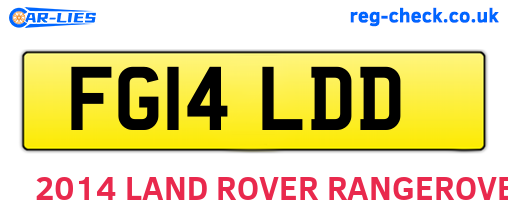 FG14LDD are the vehicle registration plates.