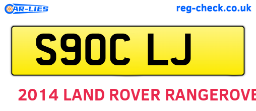 S90CLJ are the vehicle registration plates.