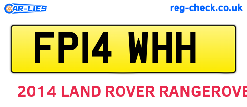 FP14WHH are the vehicle registration plates.