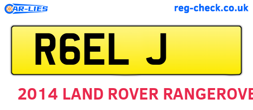 R6ELJ are the vehicle registration plates.