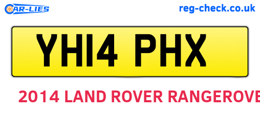 YH14PHX are the vehicle registration plates.