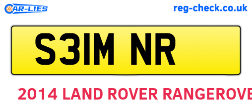 S31MNR are the vehicle registration plates.