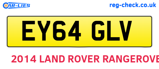 EY64GLV are the vehicle registration plates.