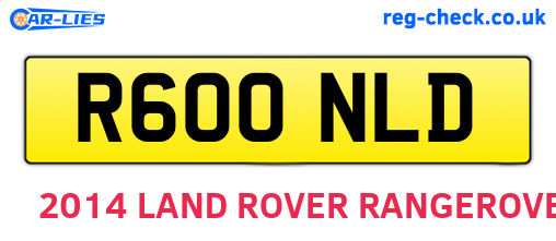 R600NLD are the vehicle registration plates.