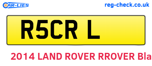 R5CRL are the vehicle registration plates.