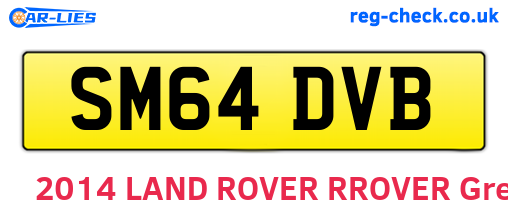 SM64DVB are the vehicle registration plates.