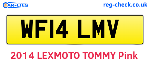 WF14LMV are the vehicle registration plates.