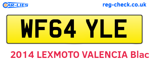 WF64YLE are the vehicle registration plates.