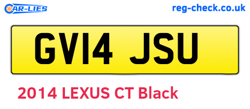GV14JSU are the vehicle registration plates.