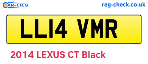 LL14VMR are the vehicle registration plates.