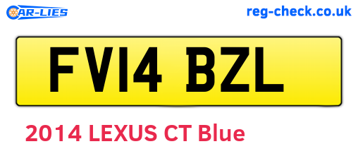 FV14BZL are the vehicle registration plates.