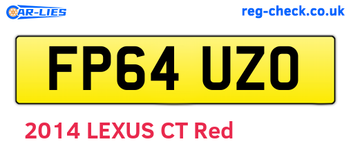 FP64UZO are the vehicle registration plates.